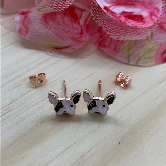 Dog Stud Earrings - Picture 2 of 3